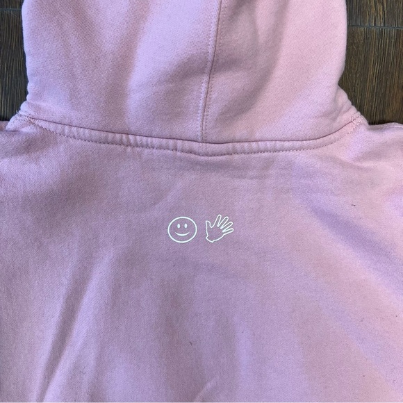 Glossier Pink Logo Hoodie SZ SM - Picture 5 of 7